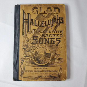 Glad Hallelujahs Replete With Sacred Songs, Christian Standard 1887 Bible hymn